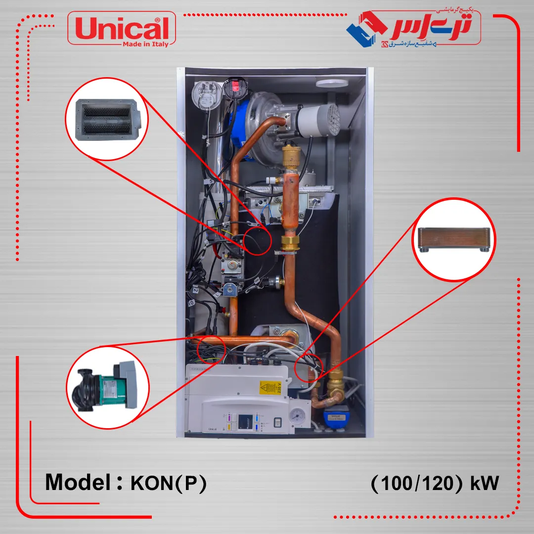 پکیج چگالشی دیواری Alkon/Kon(P) یونیکال