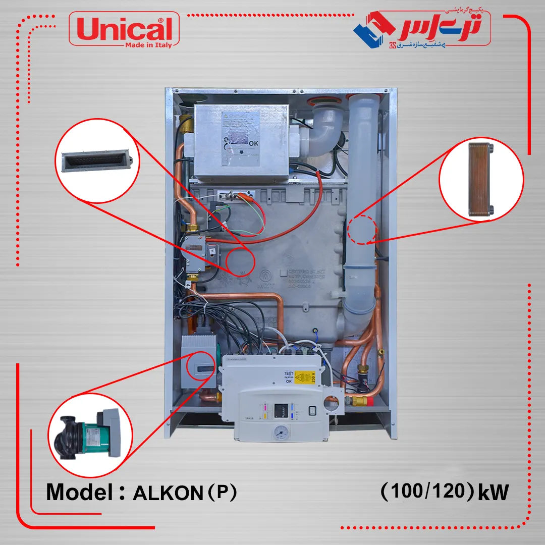 پکیج چگالشی دیواری Alkon/Kon(P) یونیکال